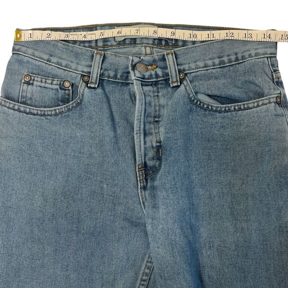 GAP Vintage Boot Cut Jeans 30x33 Button Fly Light Wash Denim Y2K 90s Festival - Picture 4 of 8